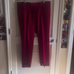 LOFT Red Business Trousers-Offers Accepted